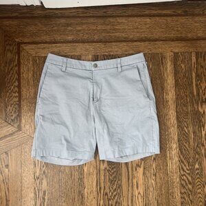 Lululemon Commission Short Classic 7" Size 32 Chambray White CHBY/WHT 00595